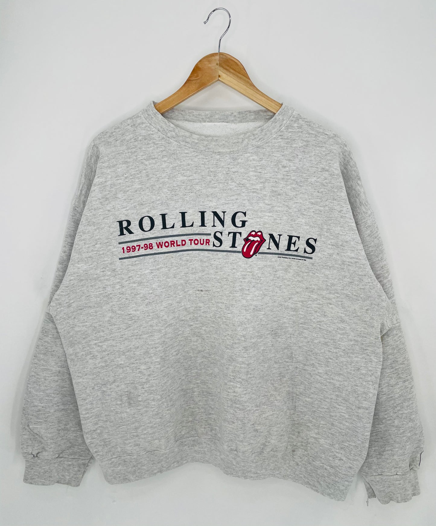1997 ROLLING STONES 1997-1998 WORLD TOUR Size No Tag (Approx. XL) Sweat-Shirt / 7072