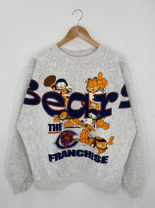 90’s BEARS x Garfield Made in USA Size XL Vintage Sweat-shirt /  6281