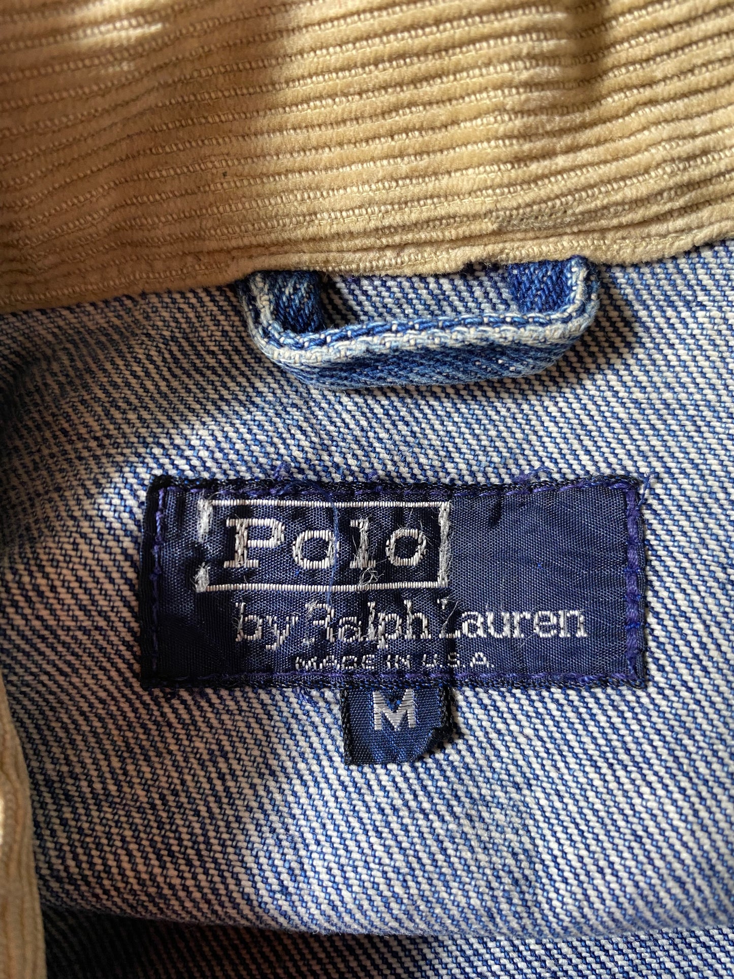 90's RALPH LAUREN Made in USA Size M Vintage Denim Jacket  / K4111