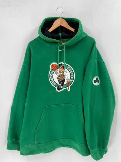 00’ NIKE BOSTON CELTICS Size XXL Vintage NBA Hoodie Sweat-Shirt / k1656