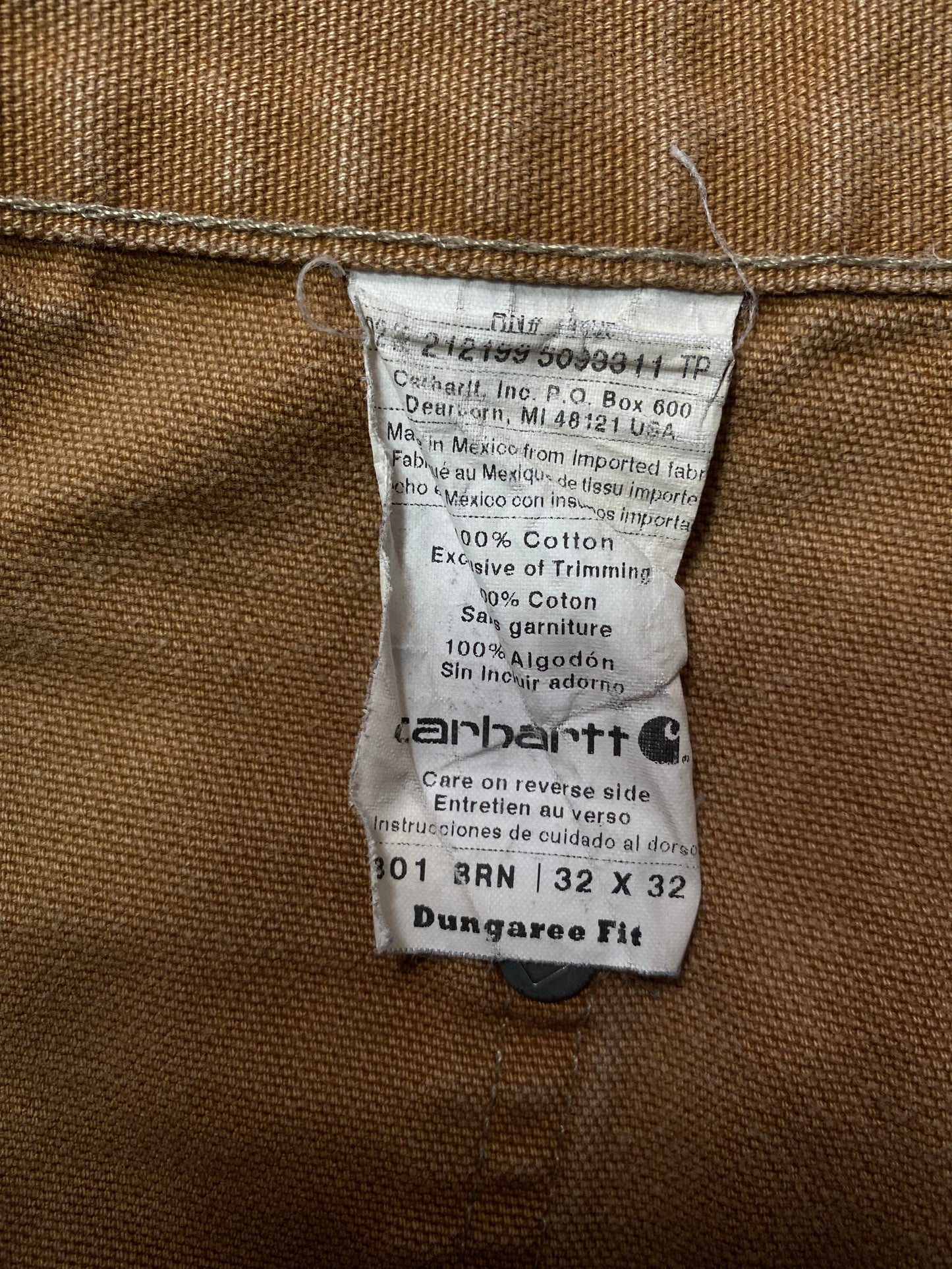 Vintage Carhartt Size W30xL30.5  Double Knee Duck Pants / K3569
