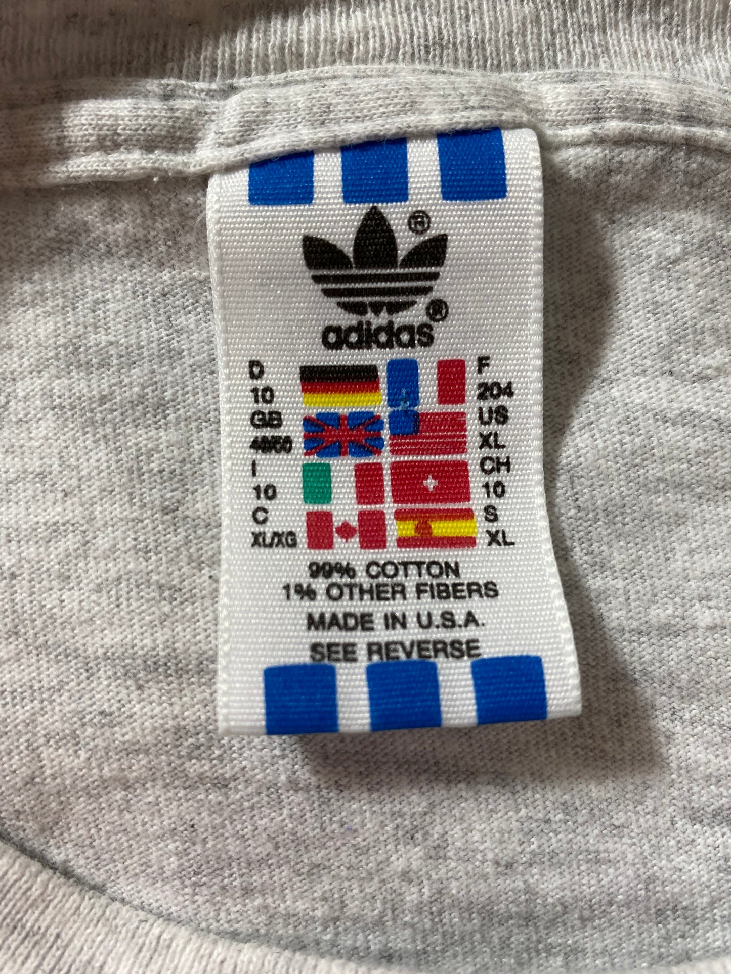 90's ADIDAS Made in USA Size XL Vintage T-Shirts / k1393