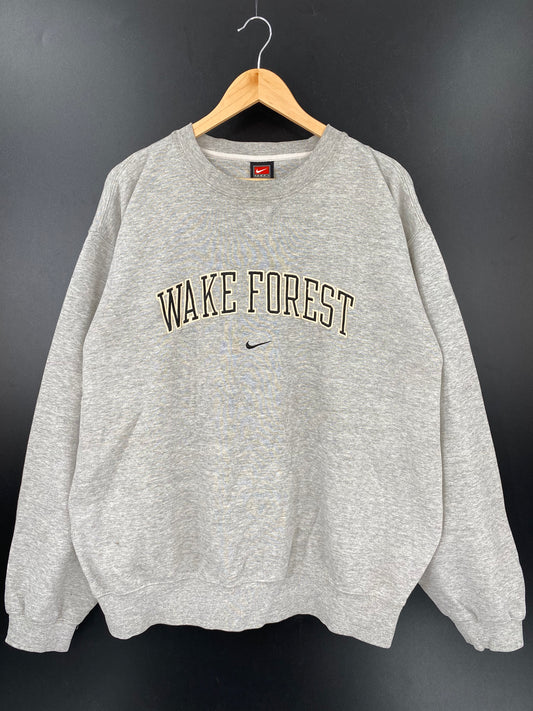 00' NIKE WAKE FOREST Size XL Vintage Sweat-shirt / K2440