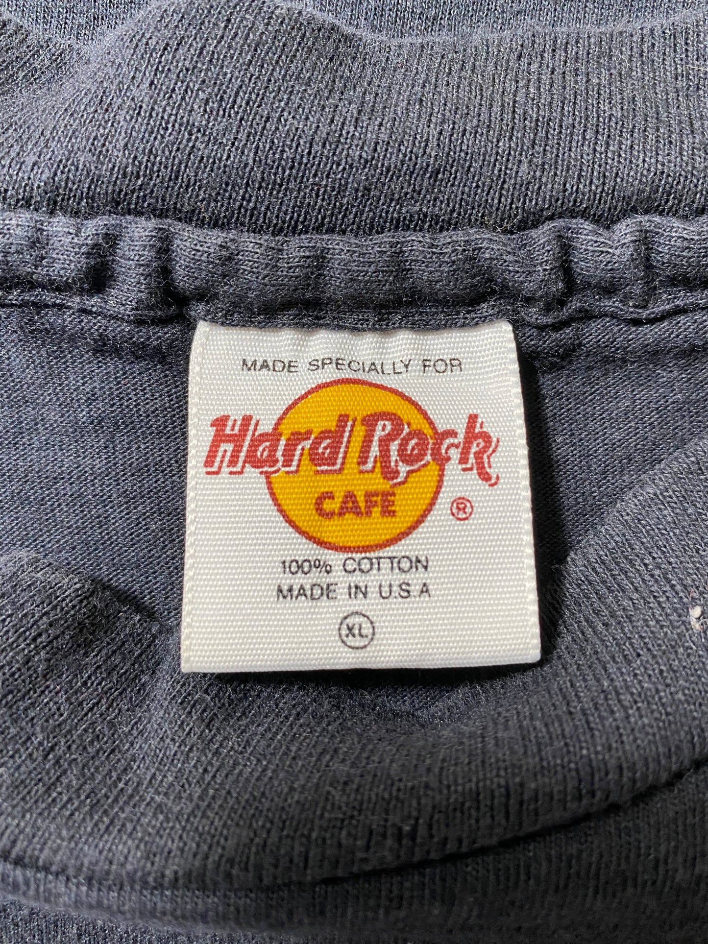 90’s HARD ROCK CAFE LAS VEGAS Made in USA Size XL Vintage T-Shirts / A4224