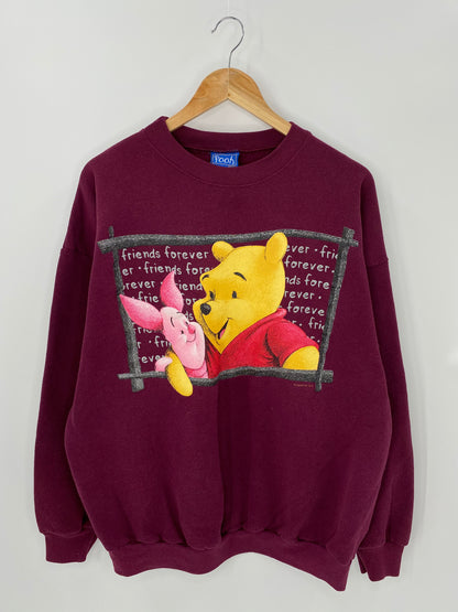 00' DISNEY WINNIE THE POOH Made in USA Size XL Vintage Sweat-shirt / 6482