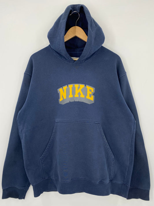 00' NIKE LOGO Size L Vintage Hoodie Sweat-Shirt / K3152