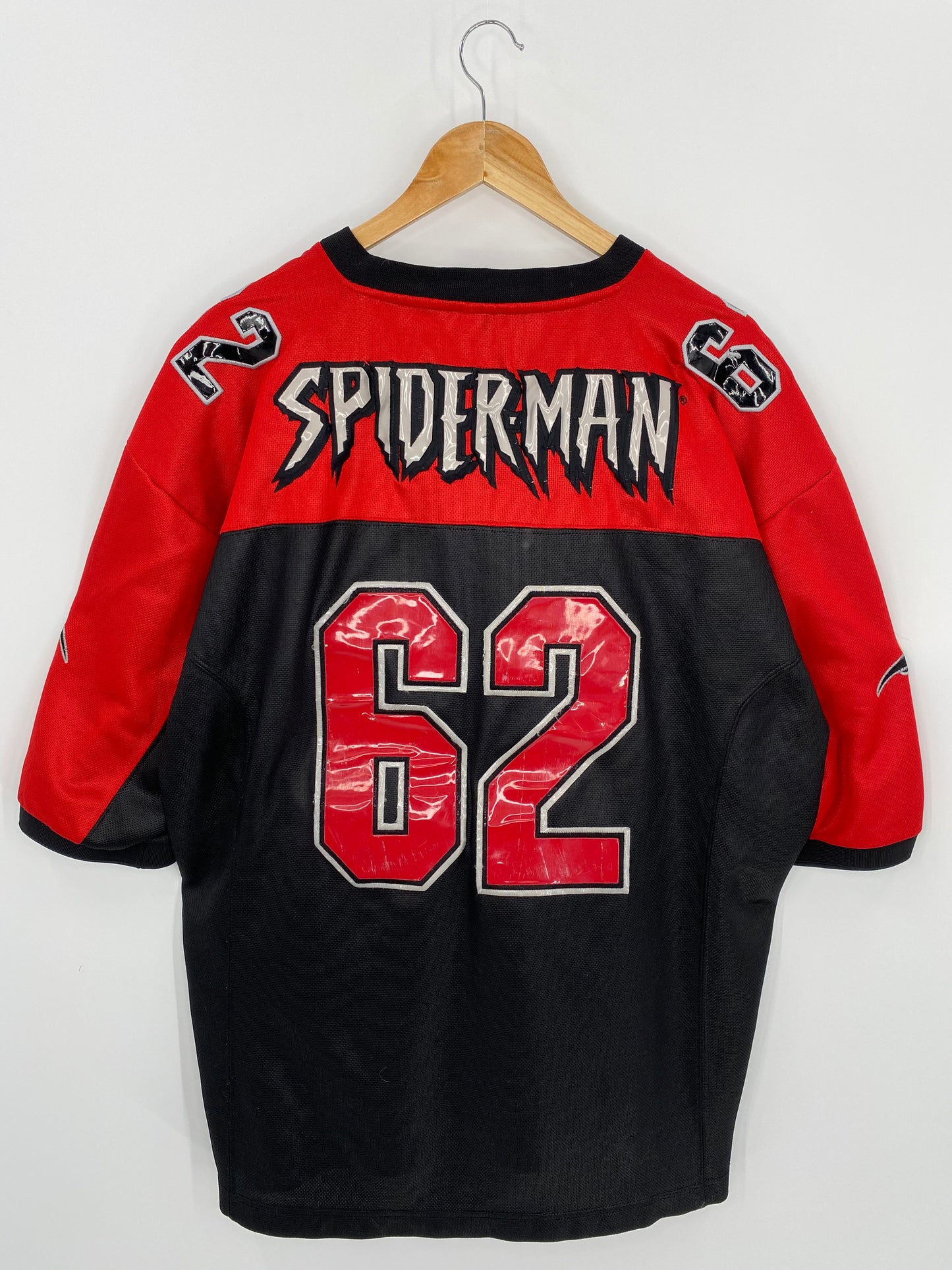 2001 MARVEL SPIDER-MAN Size XL Vintage Hockey Game Shirt / 7022