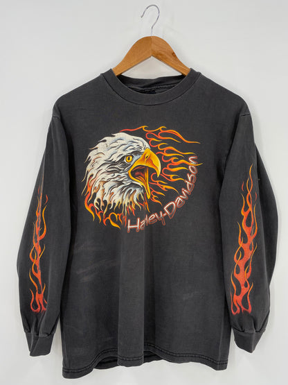 90’s HARLEY DAVIDSON Made in USA Size M Long sleeve T-shirt / K3611