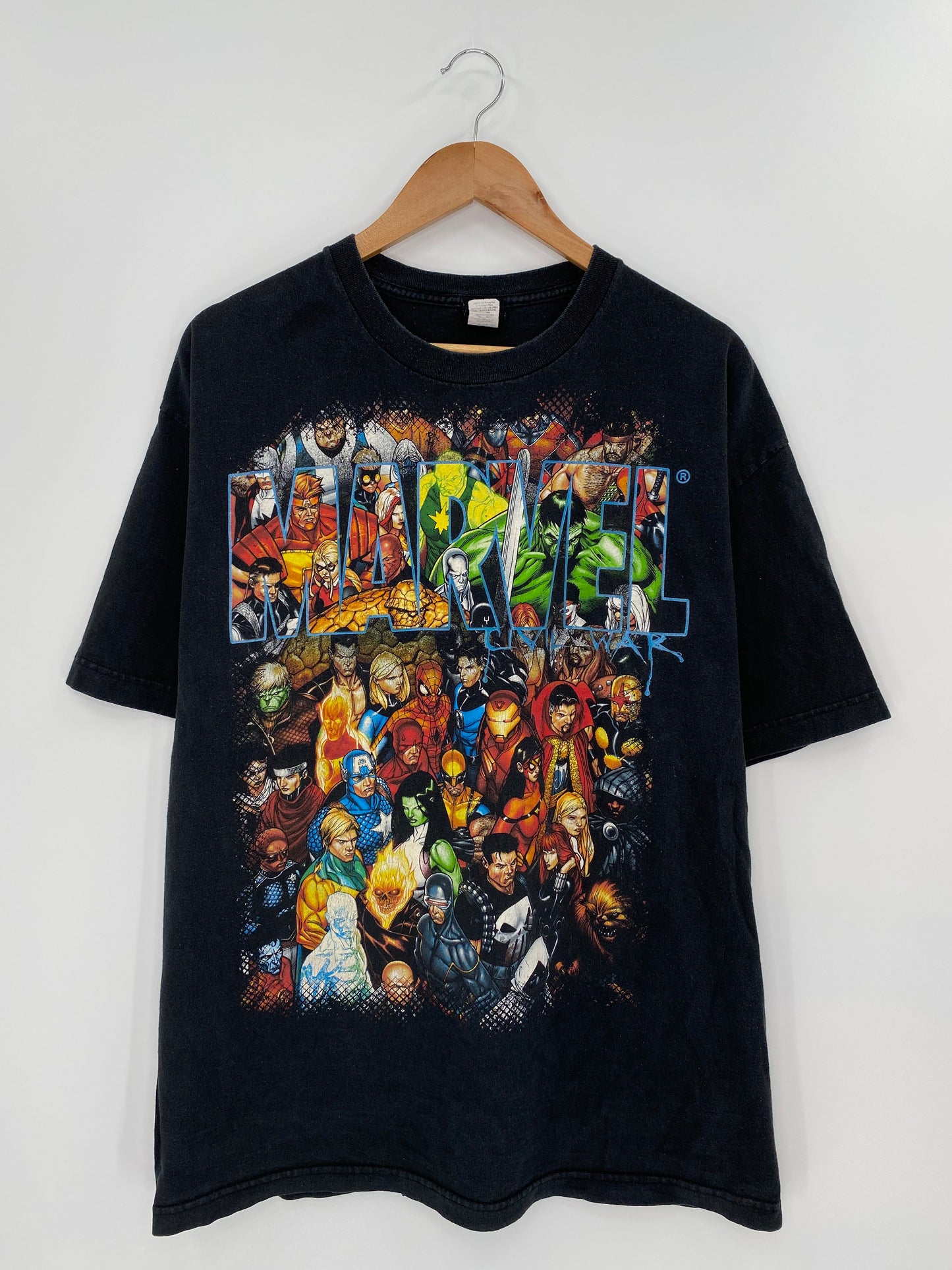 00' MARVEL CIVIL WAR Size XL Vintage T-Shirt / 9310
