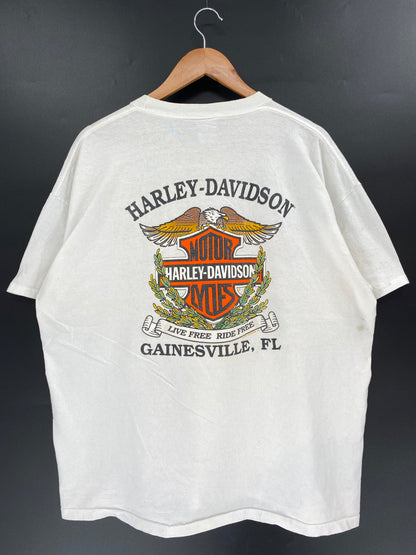 1990' HARLEY DAVIDSON Made in USA Size XXL Vintage T-Shirt / k1259