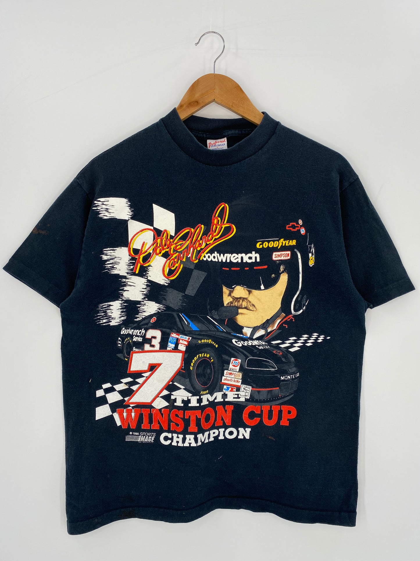 1995 WINSTON CUP Made in USA Size L Vintage Racing T-shirt / 9399