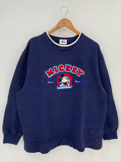 00' DISNEY MICKEY Size L Vintage Sweat-shirt / E5725S