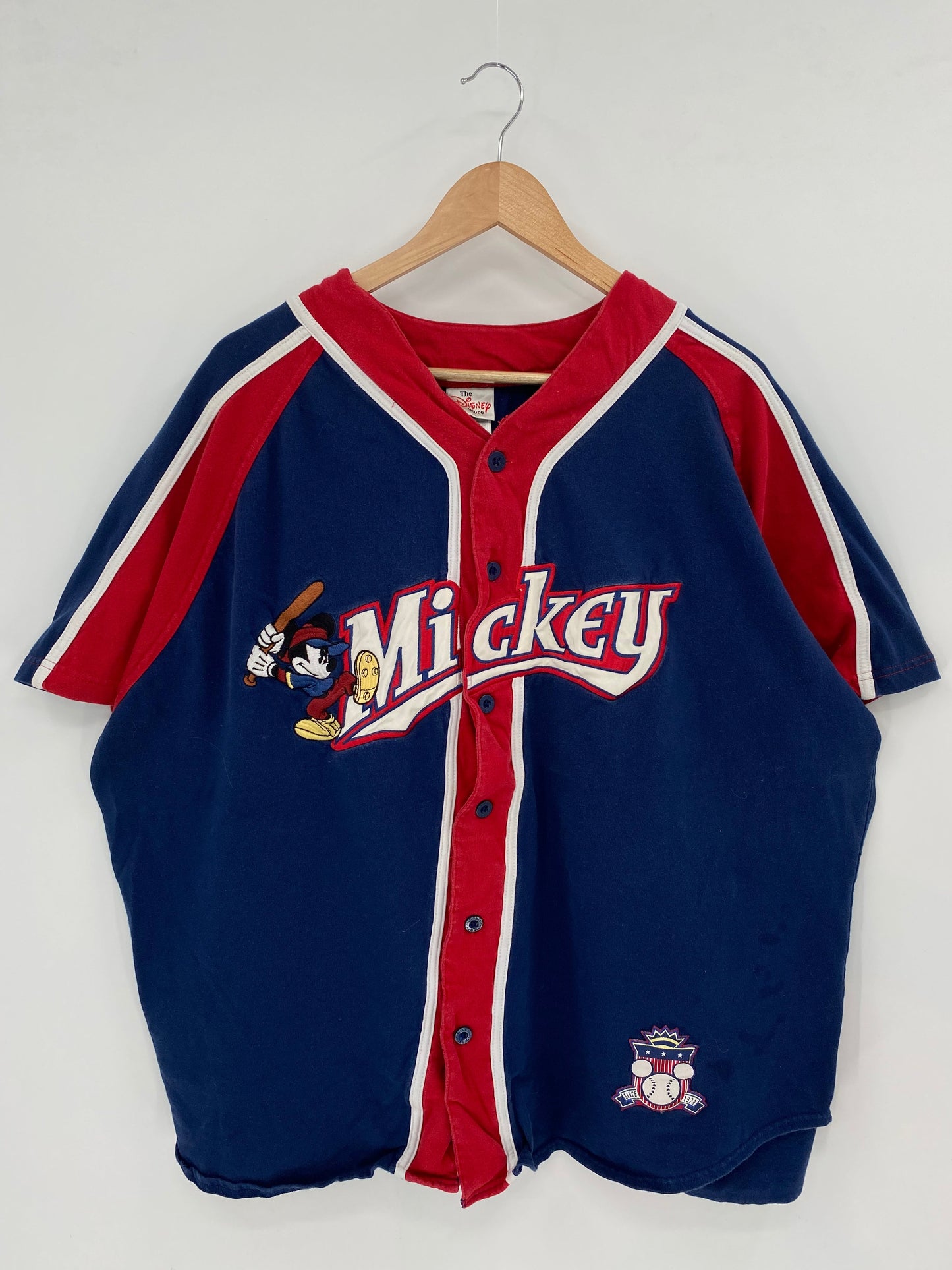 00' DISNEY MICKEY Size XL Vintage Baseball-Shirt  / A4628