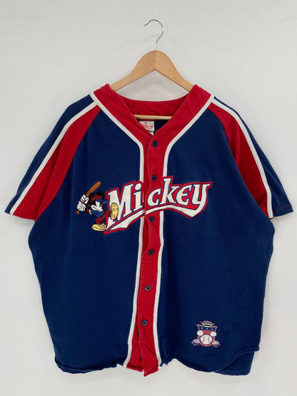 00' DISNEY MICKEY Size XL Vintage Baseball-Shirt  / A4628