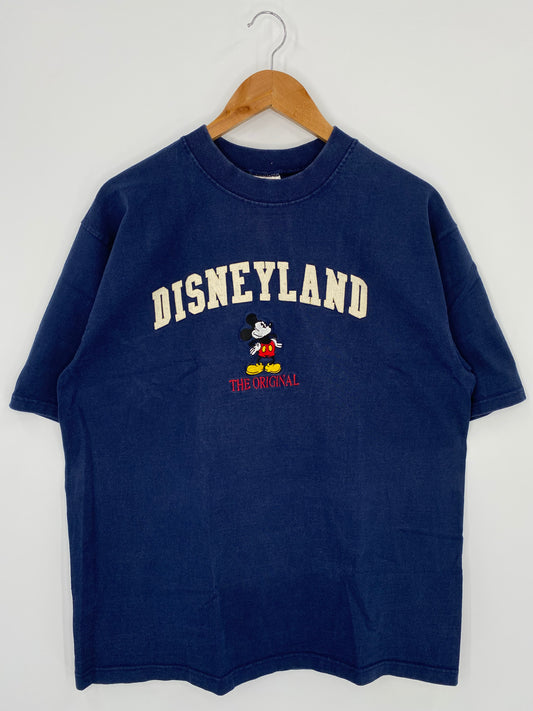 90's  DISNEY LAND MICKEY Made in USA Size L Vintage T-Shirt / K1191