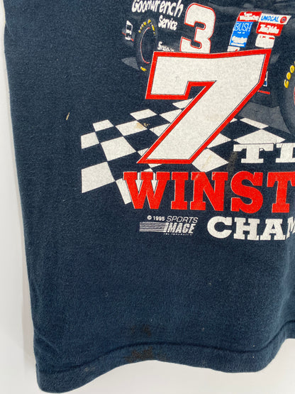 1995 WINSTON CUP Made in USA Size L Vintage Racing T-shirt / 9399