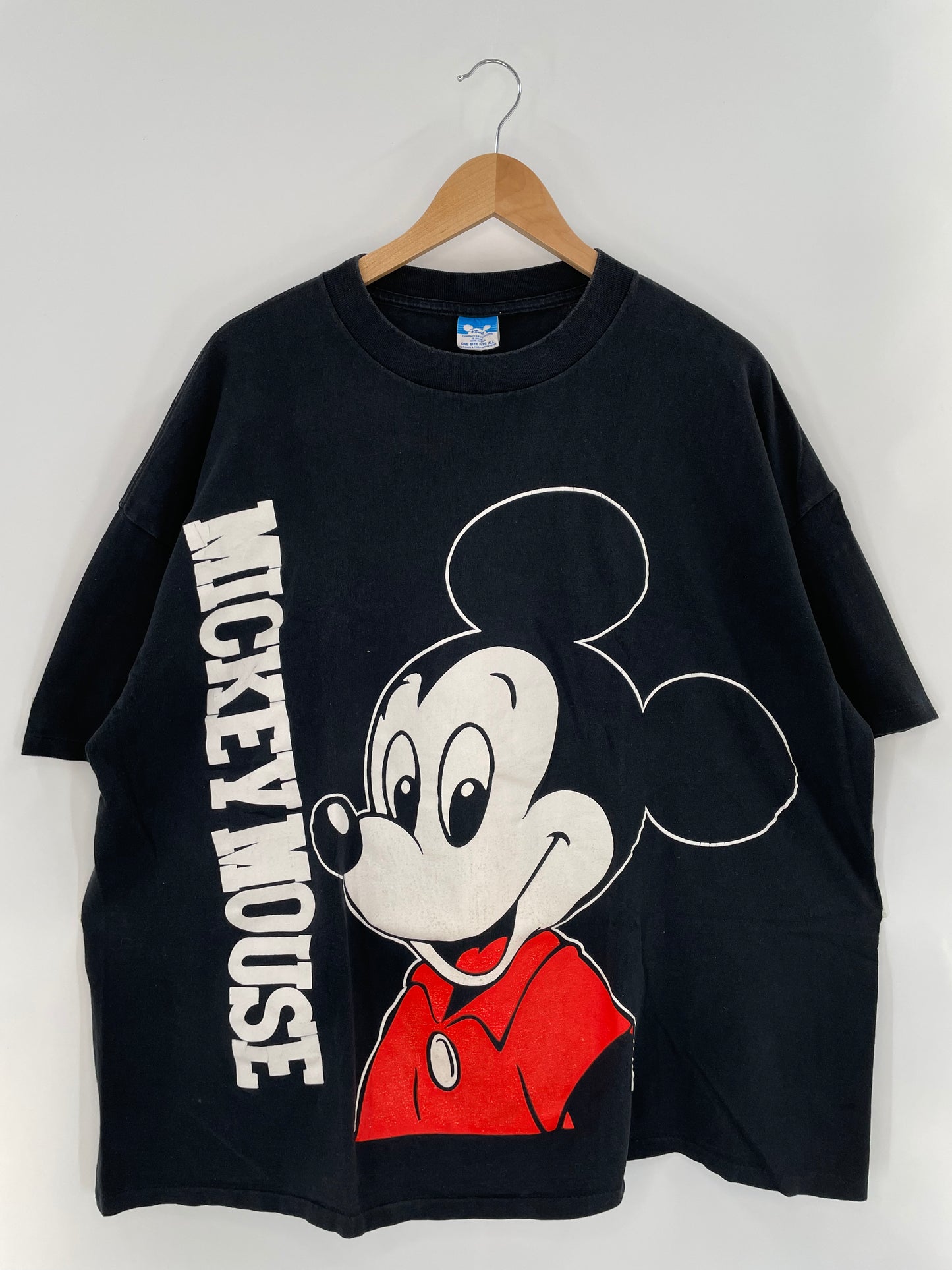 80’s DISNEY MICKEY Made in USA Size One Size (Approx.XXL-XXXL ) Vintage T-Shirt / K2586