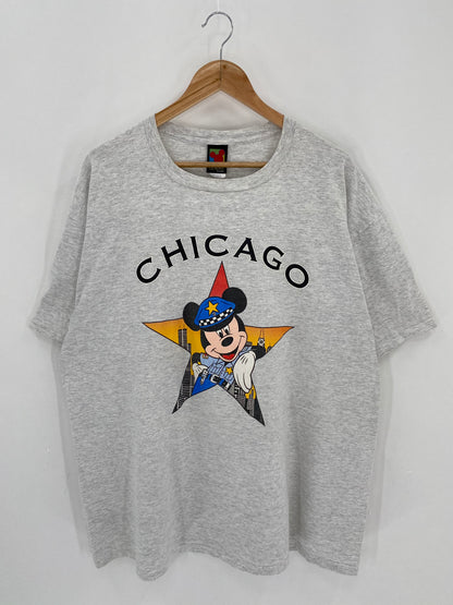 90’s Disney Mickey Made in USA Size XXL Vintage  T-Shirt  / 6419