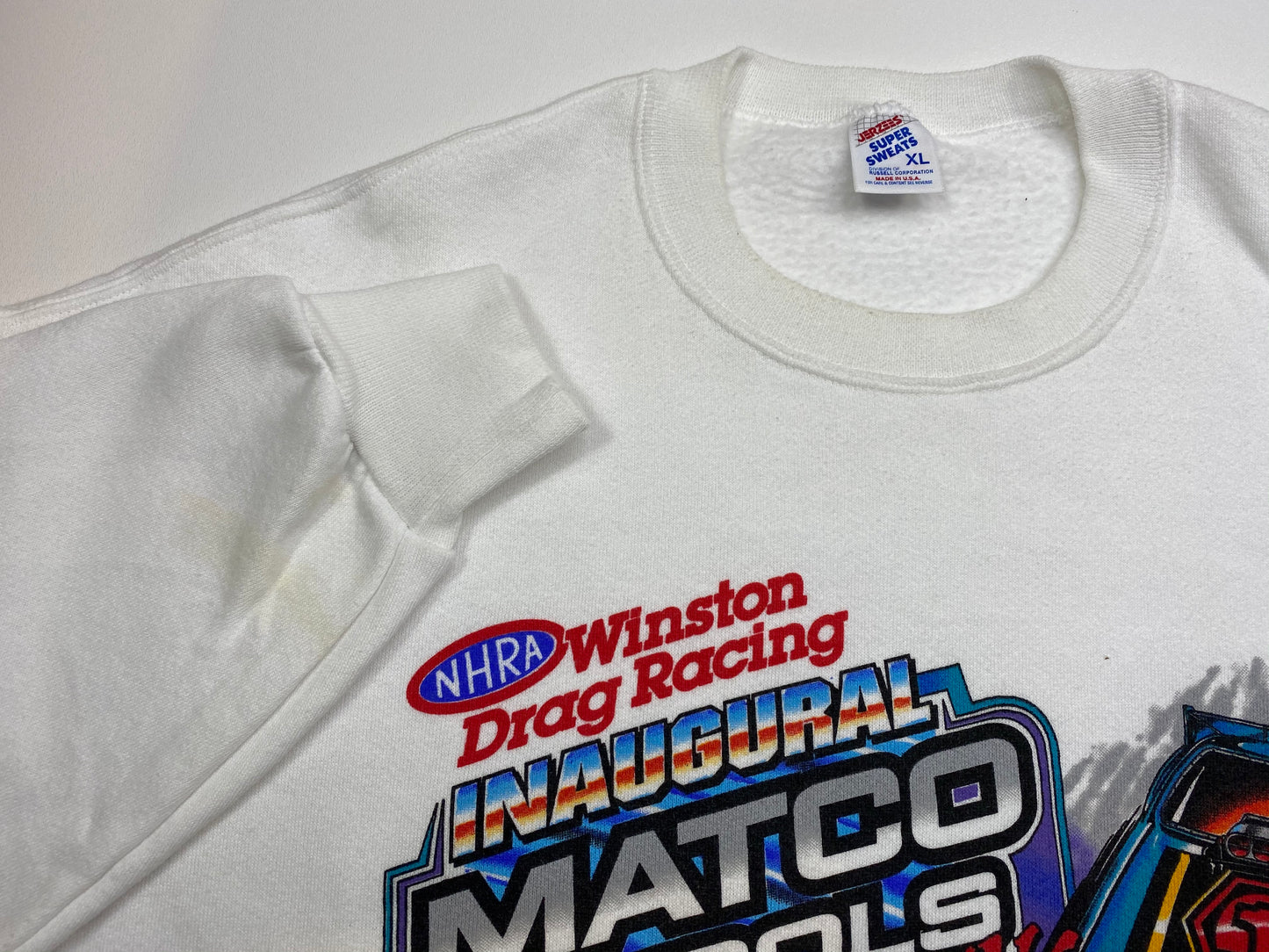 1997 NHRA Winston Drag Racing Made in USA Size XL Vintage Sweat-Shirt / 5715