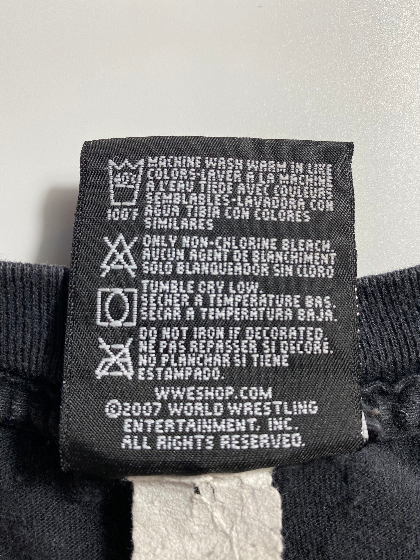 2007 WWE CM PUNK Size L Vintage WWE T-shirt / 8626