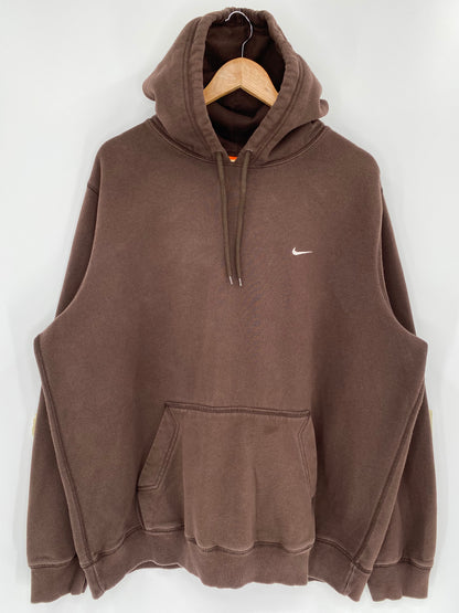 Vintage NIKE MINI SWOOSH Size XXL Hoodie Sweat-shirt / 9581