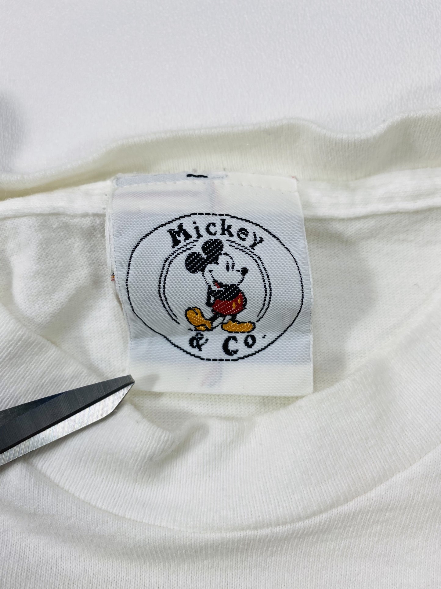 90's DISNEY MICKEY Made in USA Size One Size (Approx. L) Vintage T-shirt/ K5327