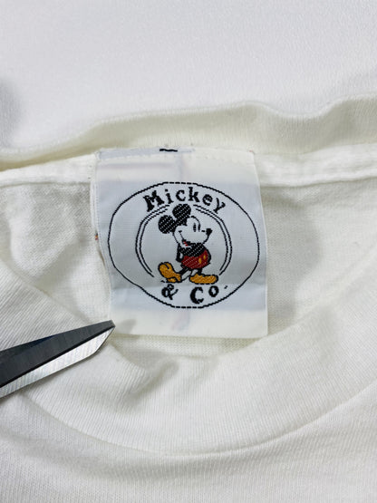 90's DISNEY MICKEY Made in USA Size One Size (Approx. L) Vintage T-shirt/ K5327