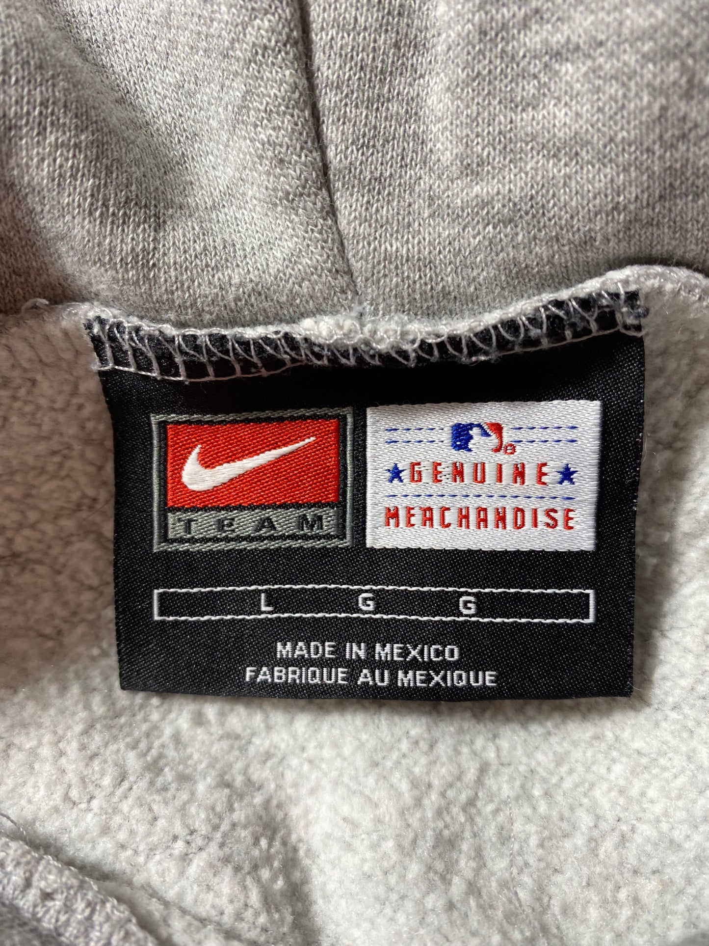 00' NIKE RED SOX Size L Vintage MLB Hoodie Sweat-Shirt / K3781