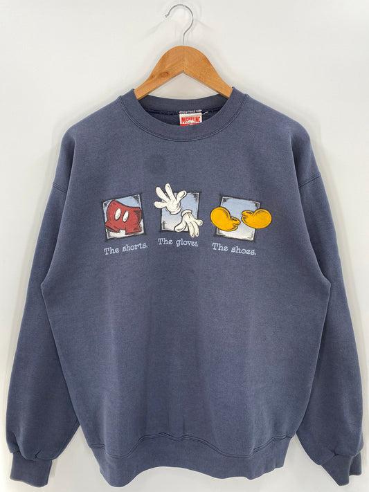 90’s DISNEY MICKEY Made in USA Size L Vintage Sweat-shirt / A5223