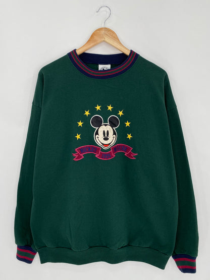 90’s DISNEY MICKEY MOUSE Made in USA Size XL Vintage Sweat-Shirt   / 5825