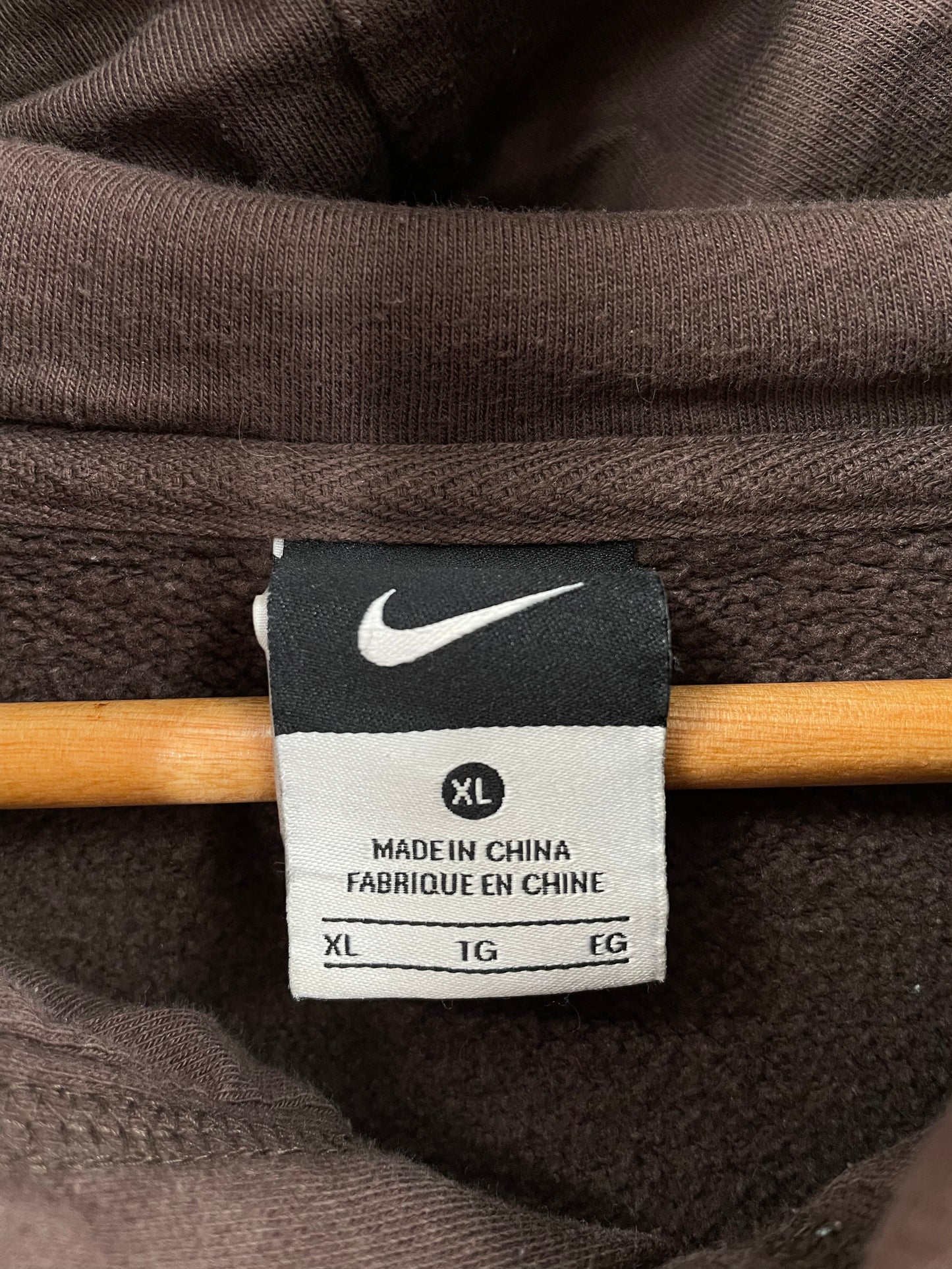 00' NIKE WYOMING COWBOYS Size XL Vintage Hoodie Sweat-Shirt / K4057