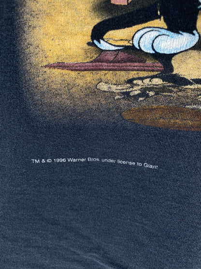 1996 LOONEY TUNES SPACE JAM Approx. Size XL Vintage Long Sleeve T-Shirt / K2230