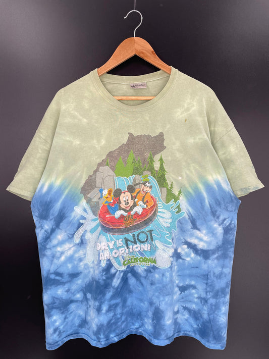 00’ DISNEY PARKS MICKEY CALIFORNIA ADVENTURE Size No tag ( Approx.XL) Vintage T-Shirts / K9908