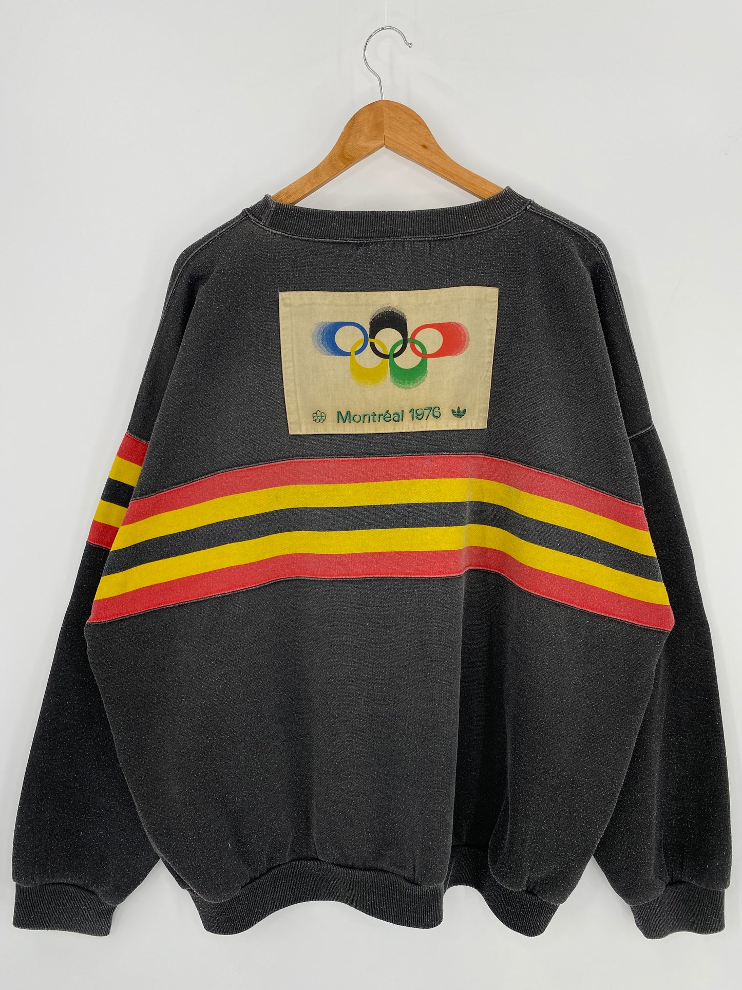 90’s ADIDAS MONTREAL OLYMPICS Size No tag (Approx.XXL) Vintage  Sweat shirt / 9696