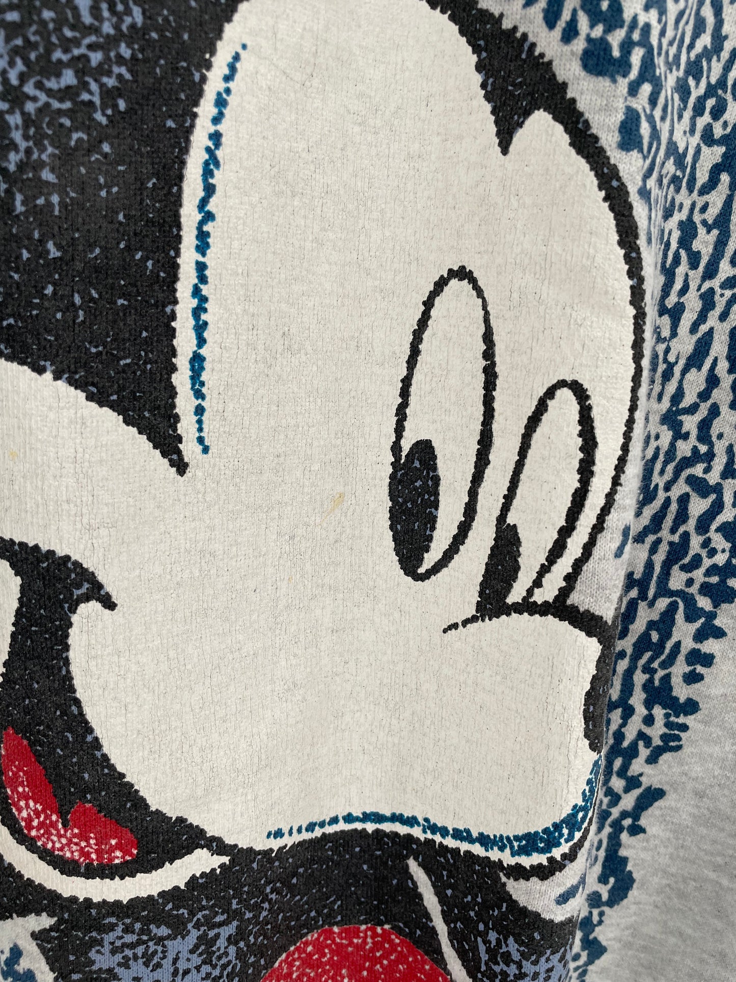 90’s DISNEY MICKEY Size No Tag (Approx.XL) Sweat-Shirt / A2309
