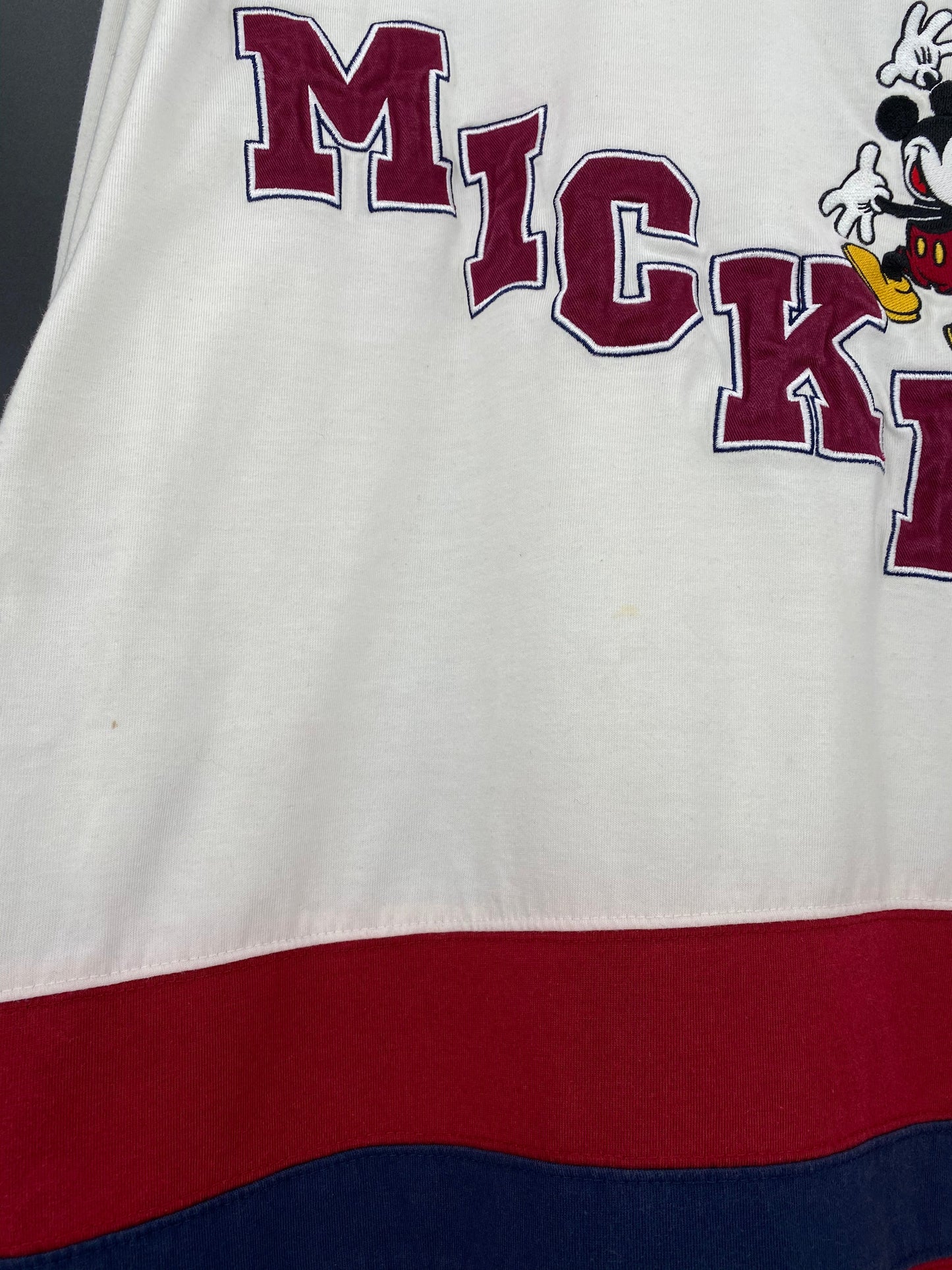 90's DISNEY MICKEY Size No Tag (Approx.XXL) Vintage Long Sleeve T-Shirt / K7063