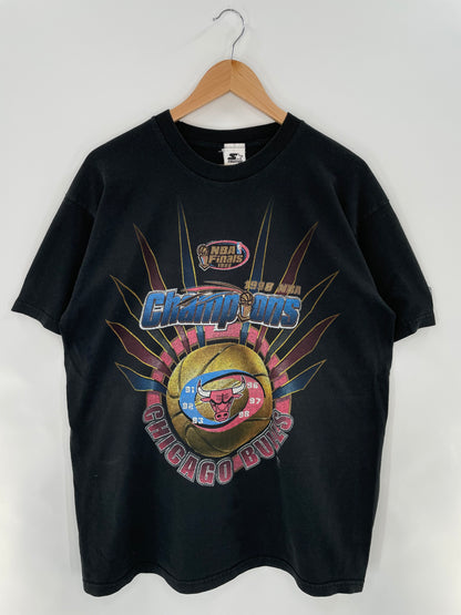 1998’ CHICAGO BULLS Size XL Vintage NBA T- Shirt / K2901