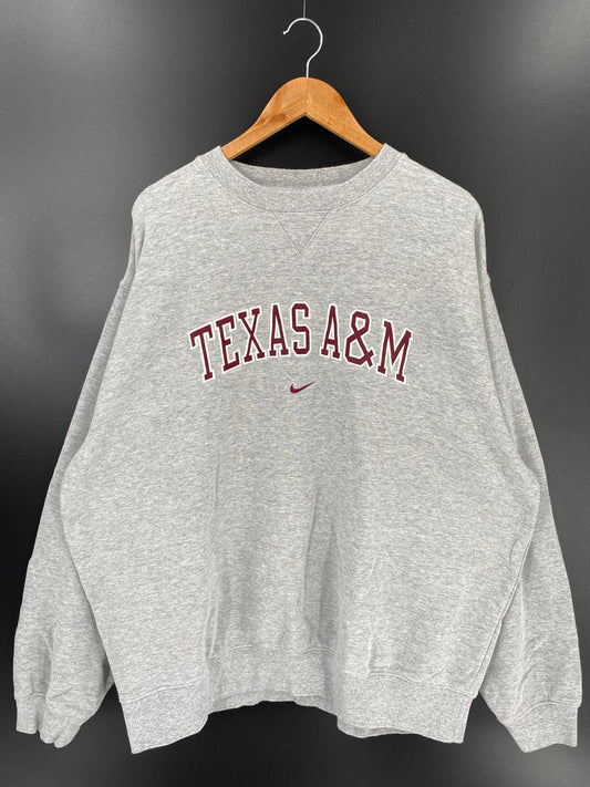 00' NIKE TEXAS A&M Size XXL Vintage Sweat-Shirt / k1369
