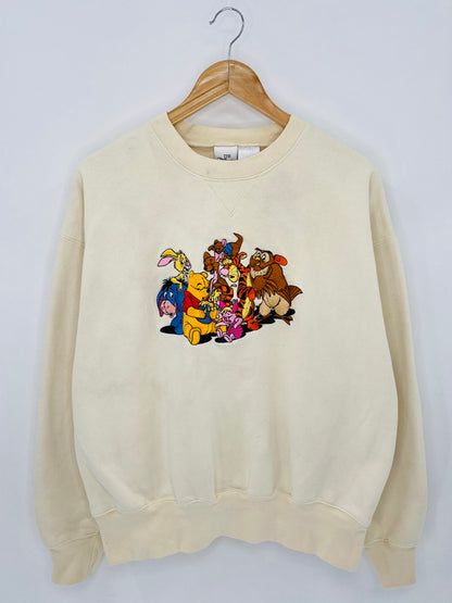 Vintage Pooh Disney Size L Vintage Sweat-shirt   / 5931