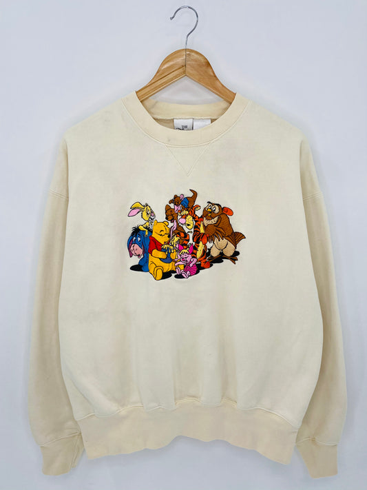 Vintage Pooh Disney Size L Vintage Sweat-shirt   / 5931