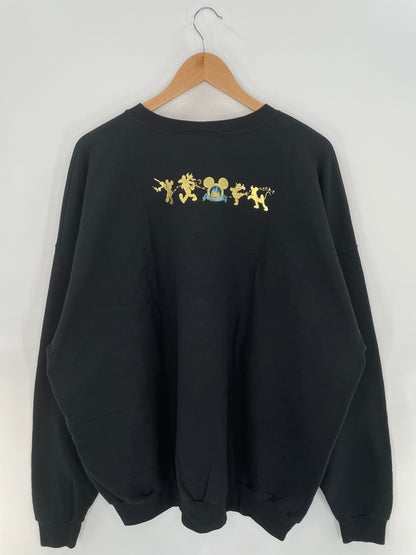 00' WALT DISNEY WORLD Size No tag (Approx.XXL) Vintage Sweat-shirt / E5427S