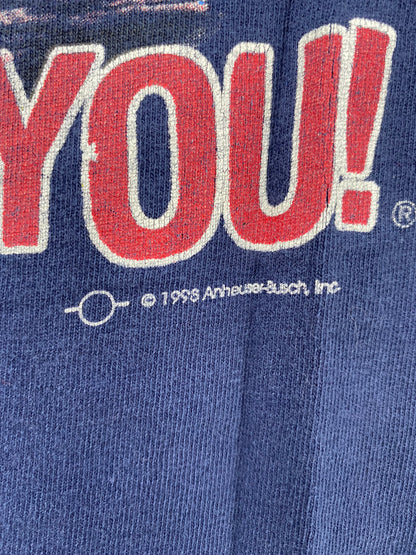 1998' BUDWEISER Size XL Vintage T-Shirt / K1154