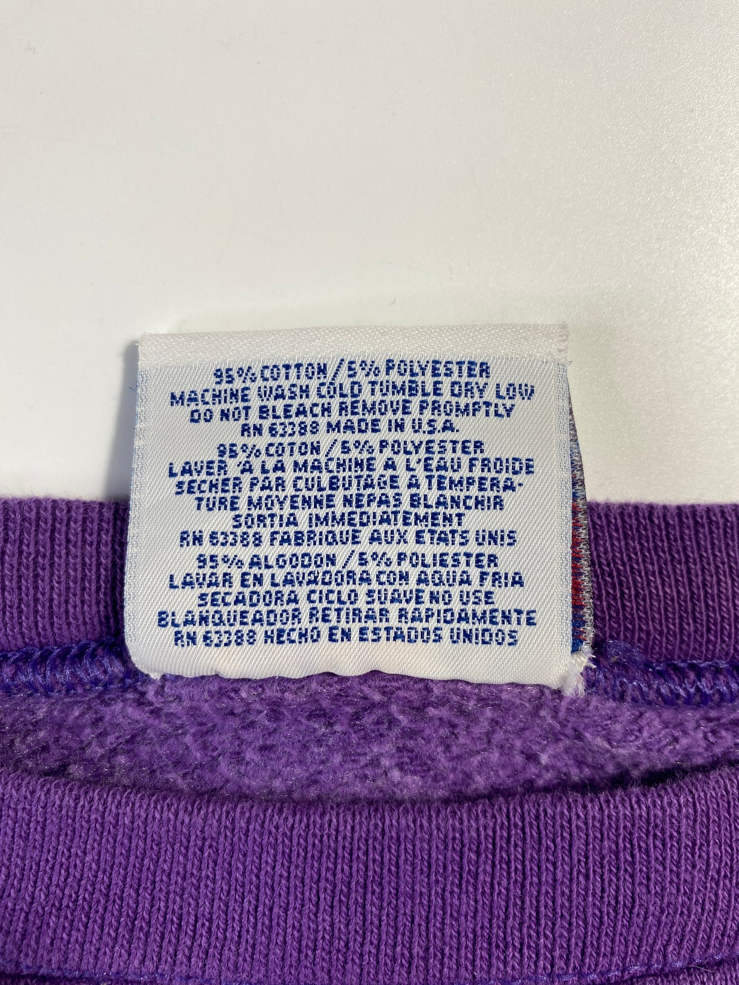 90's MINNESOTA VIKINGS Made in USA Size XL Vintage NFL Sweat-shirt / E309