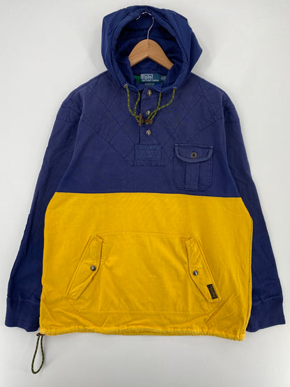 90's POLO RALPH LAUREN Size XL Vintage Hoodie Rugby-Shirt / E497