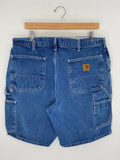 Vintage CARHARTT Size W34 Denim Shorts / A2809