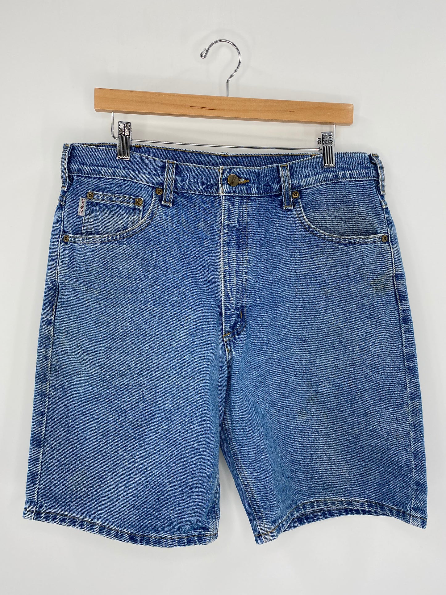 Vintage CARHARTT Size  W34 Denim Shorts / A2810