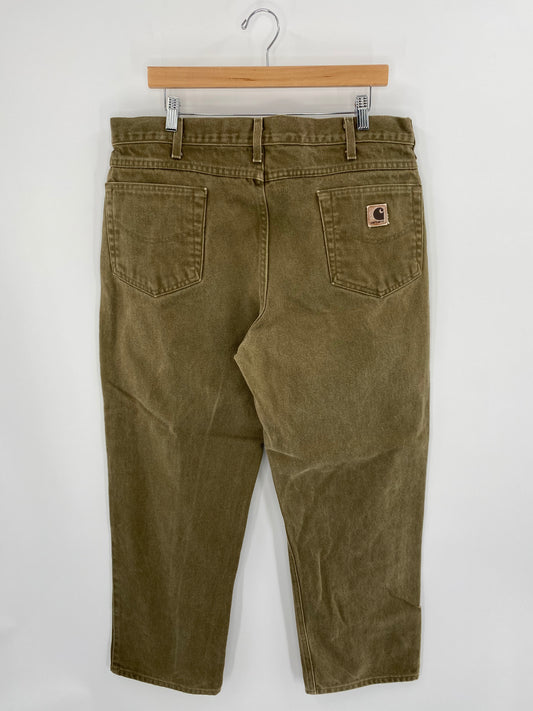 Vintage CARHARTT Size W37 x L29  Denim Pants / A2813