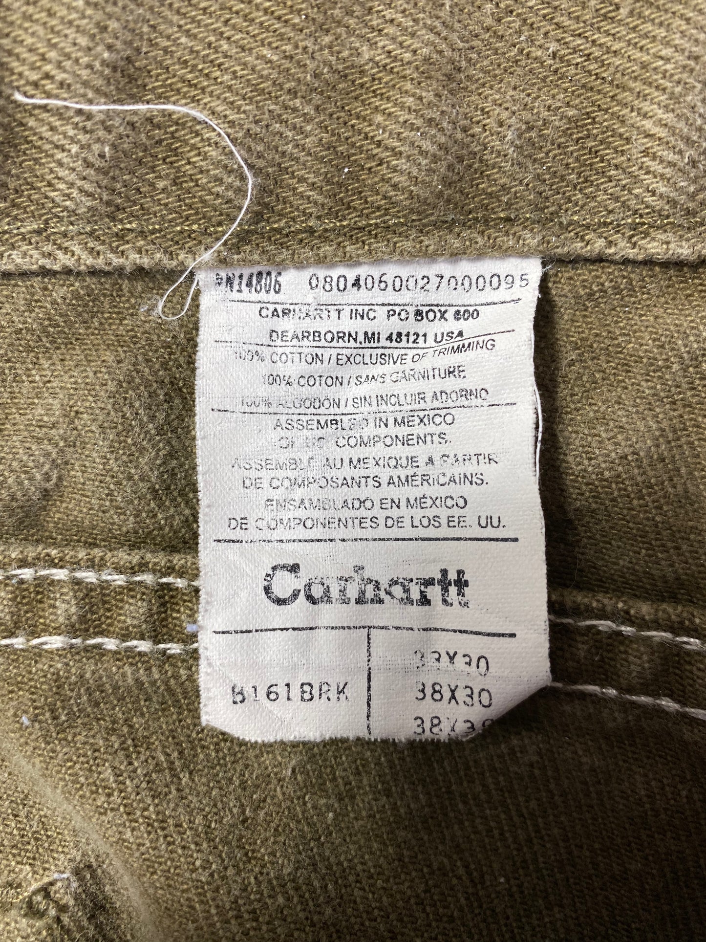 Vintage CARHARTT Size W37 x L29  Denim Pants / A2813