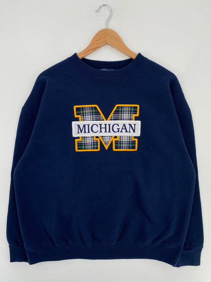 90's MICHIGAN Made in USA Size XL Vintage College Sweat-shirt / E567