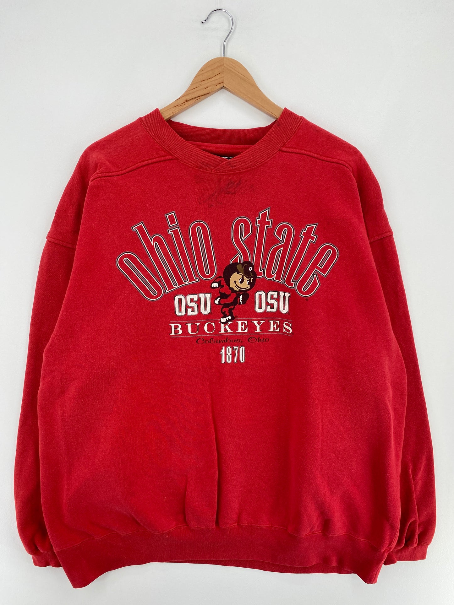 90’s OHIO STATE BUCKEYES Size XL College Sweat-shirt / E569